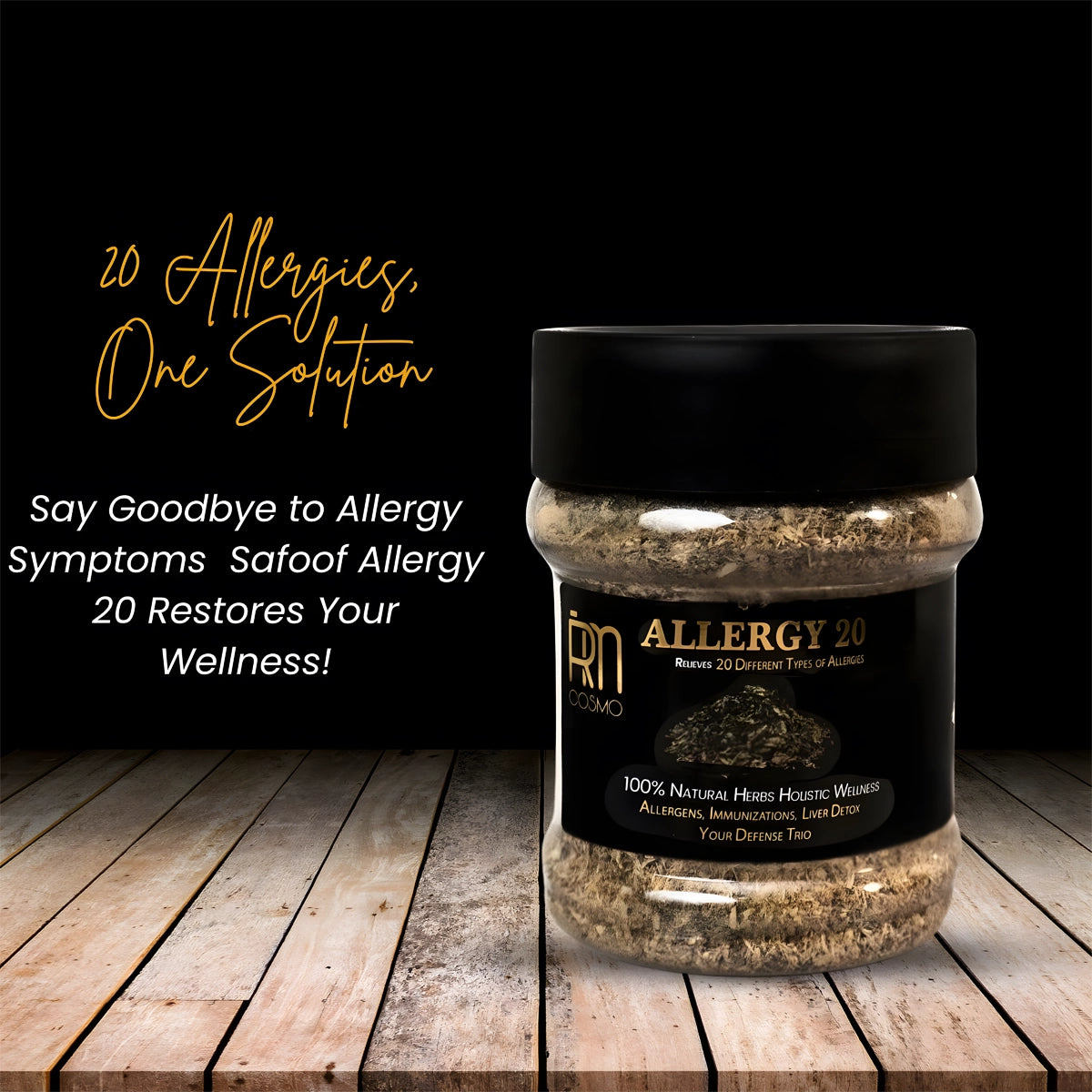 Safoof Allergy 20 – Natural Herbal Remedy for 20 Types of Allergies (200g)