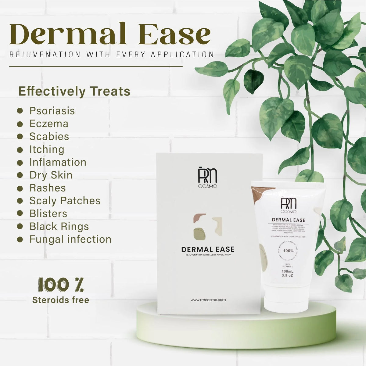 Dermal Ease Healing Cream – Relieve Psoriasis, Eczema & Skin Irritations (100ml)