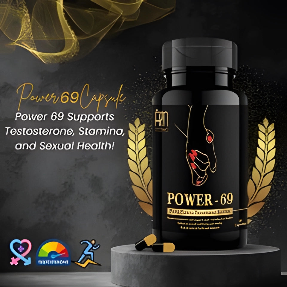 Power 69 Capsule – Natural Testosterone Booster for Energy, Stamina & Peak Performance (30 Capsules)