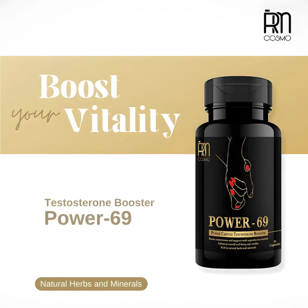 Power 69 Capsule – Natural Testosterone Booster for Energy, Stamina & Peak Performance (30 Capsules)