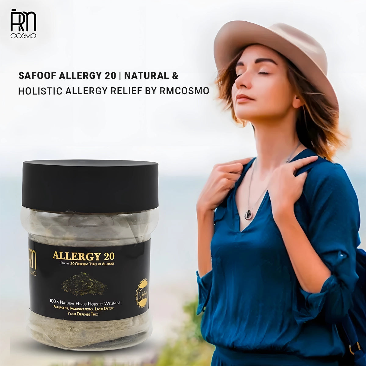 Safoof Allergy 20 – Natural Herbal Remedy for 20 Types of Allergies (200g)